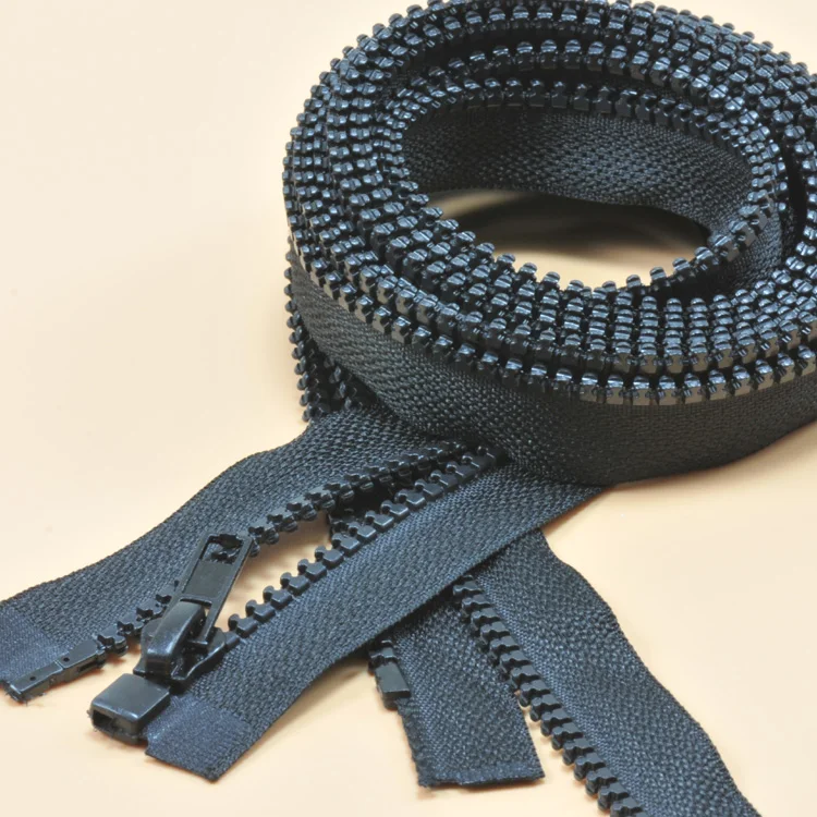 Пуховик на молнии с открытым концом 10 шт./лот 80/90/100 м 5 # черный из смолы аксессуары