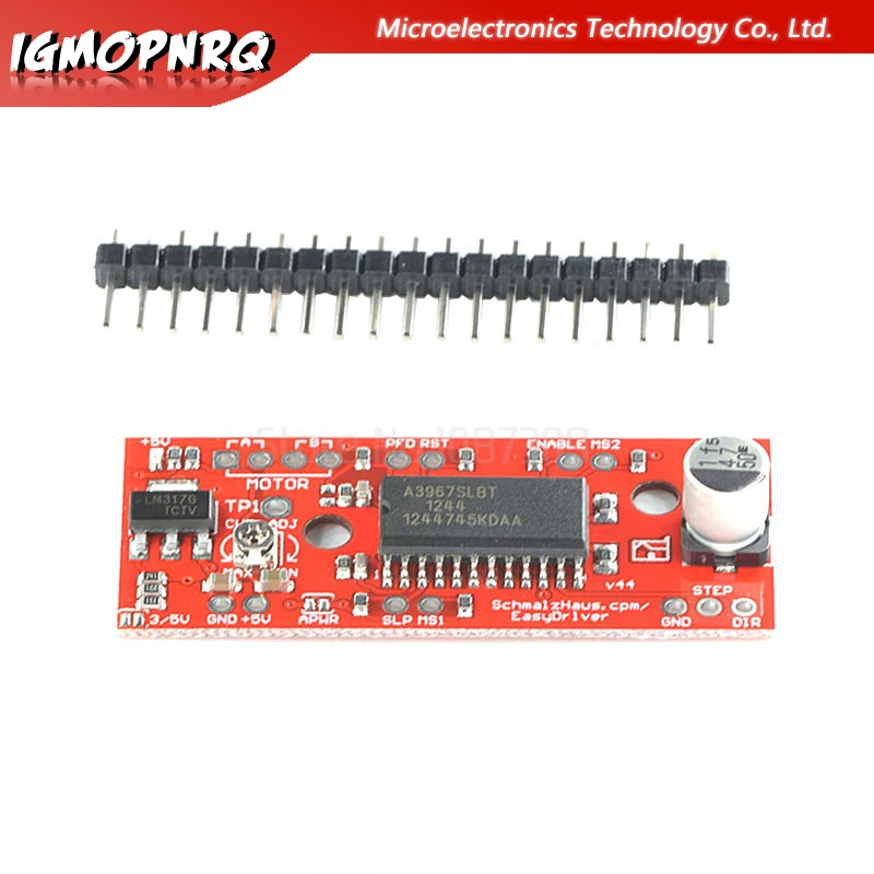 1 шт. щит водителя тактовый шаговый двигатель плата драйвера V44 A3967|Интегральные