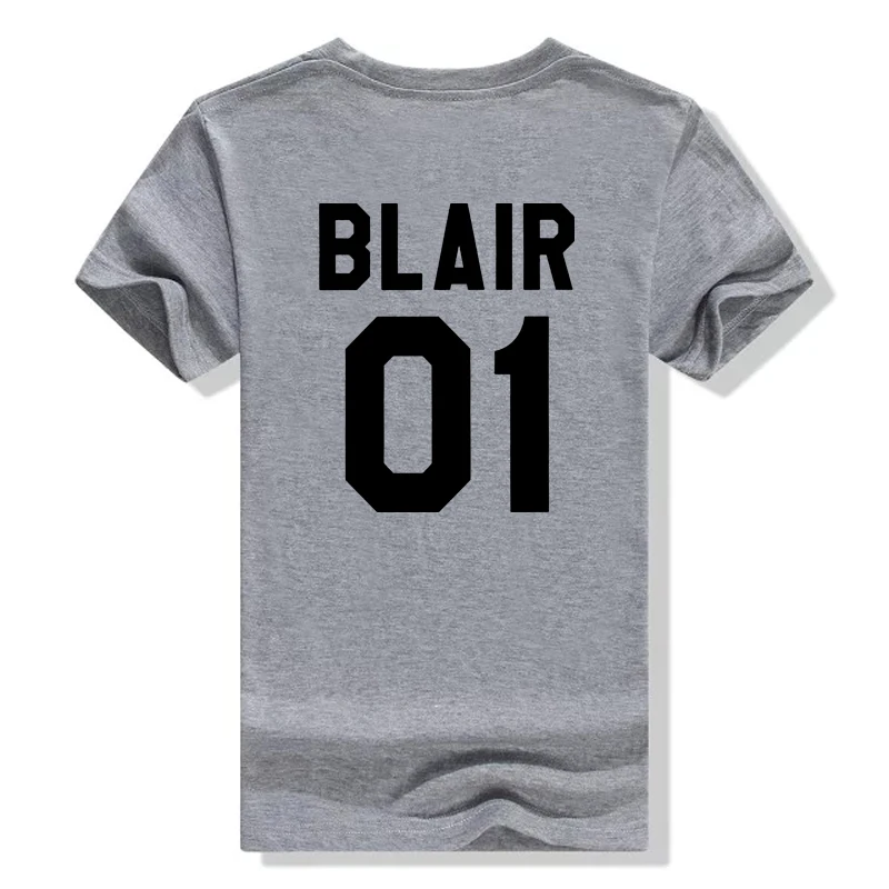 

Serena 01 Blair 01 Girl Best Friends T Shirt Summer Women Tshirt Female Letter Short Sleeve Funny White Tops Harajuku T-Shirts