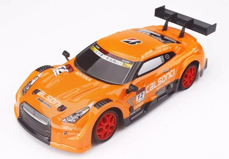 orange 4WD привод Быстрый Дрифт Автомобиль Дистанционное управление GTR автомобиль 2,4G радио управление внедорожник RC автомобиль дрейф высокая скорость модель автомобиля - Цвет: orange