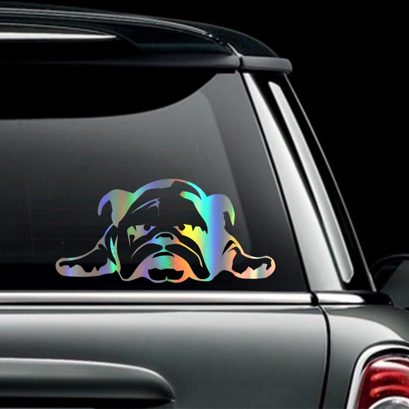 Стикеры Английский бульдог уставший щенок стикеры на окна забавные виниловые