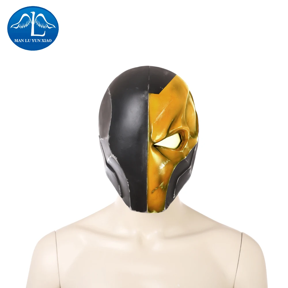 Новое поступление, маска для косплея, шлем Deathstroke, вечерние маски на Хэллоуин, маска для косплея Слэйда Джозефа Вилсона