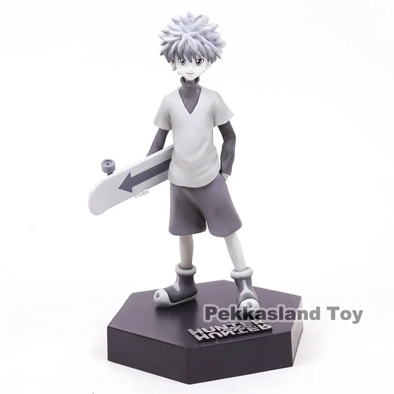 Killua B no box HunterXHunter Figrue Gon Freecss Killua Zoldyck Kurapika Hisoka фигурка ПВХ аниме коллекционная игрушка для мужчин подарок Детская модель - Цвет: Killua B no box