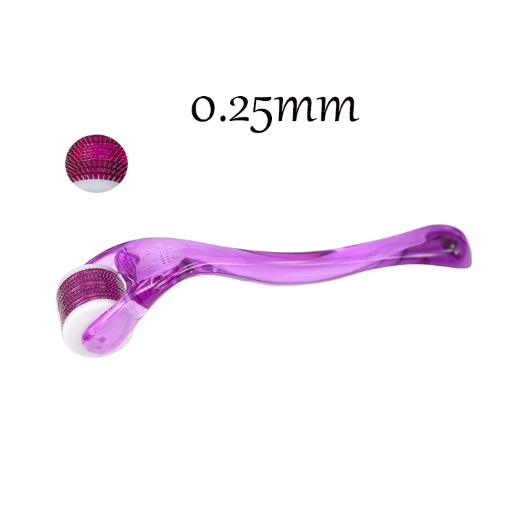 0.25mm 540 иголки микроиголки ролик для лица руки массаж шеи Дерма ролик для ухода за кожей и ухода за телом - Цвет: 0.25mm