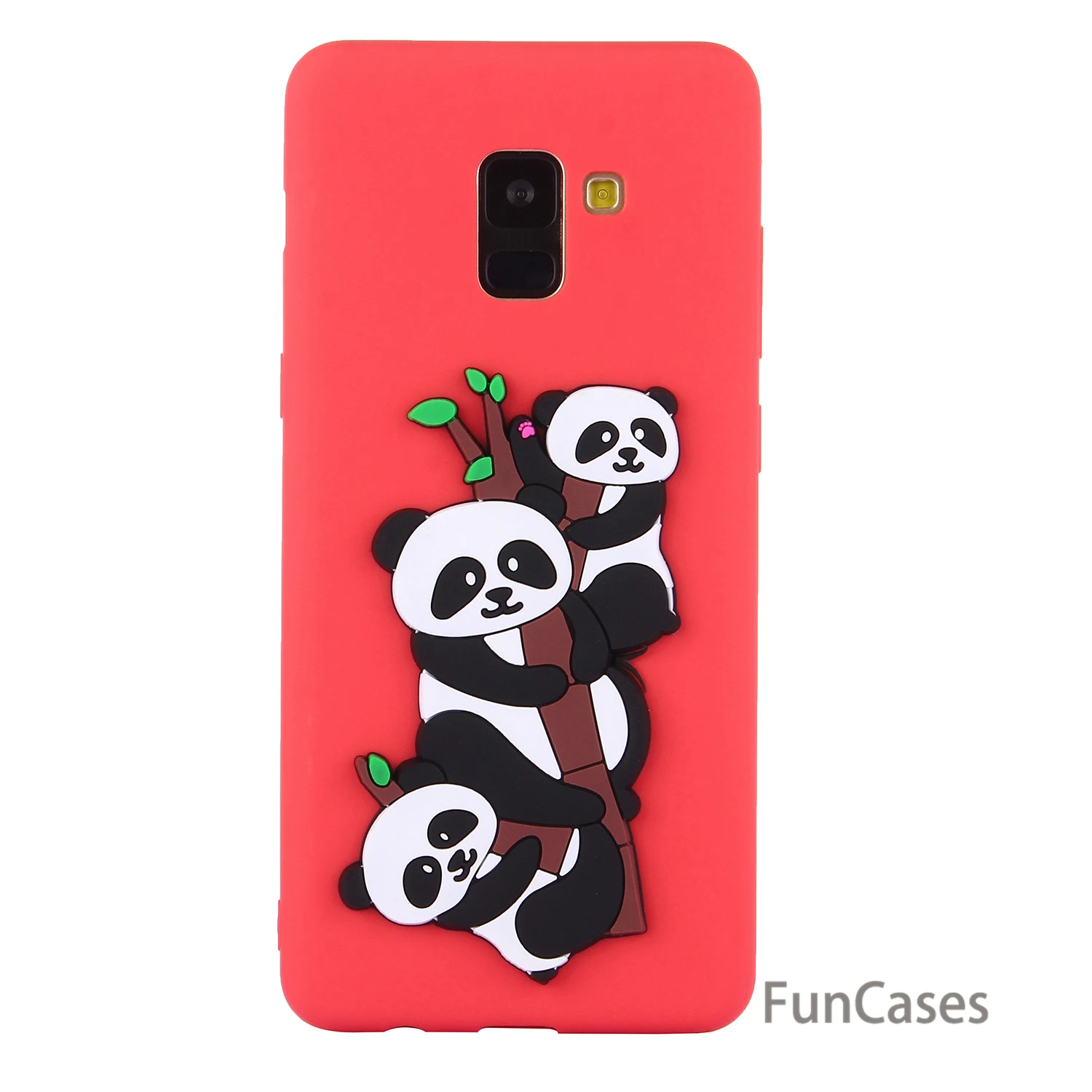 Роскошный чехол с рисунками Estuche samsung A8 плюс 2018 Мягкий силиконовый для телефона