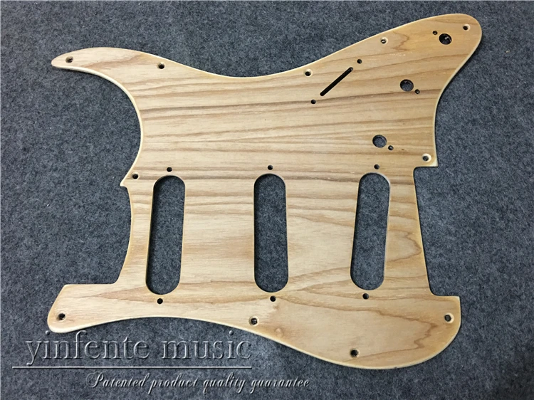 Ручной работы Pickguard ashtree#1605H-4 Электрический S trat гитара дерево SSS