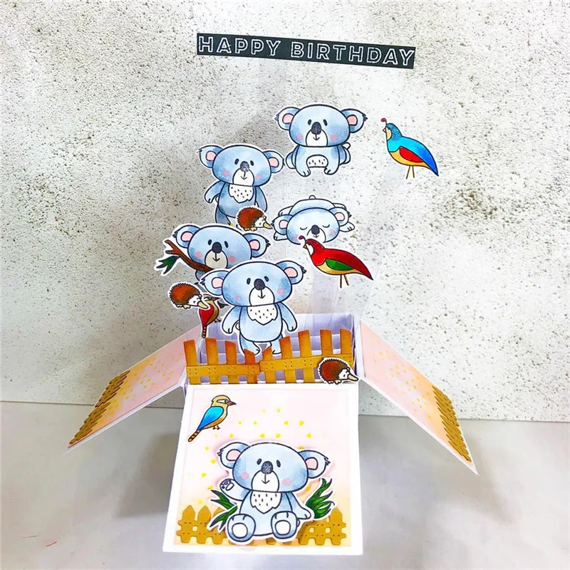 Eastshape животное коала штампы и штампы G'day mate металлические трафареты для пресс-формы для DIY скрапбукинга декоративная открытка Ремесло Новинка