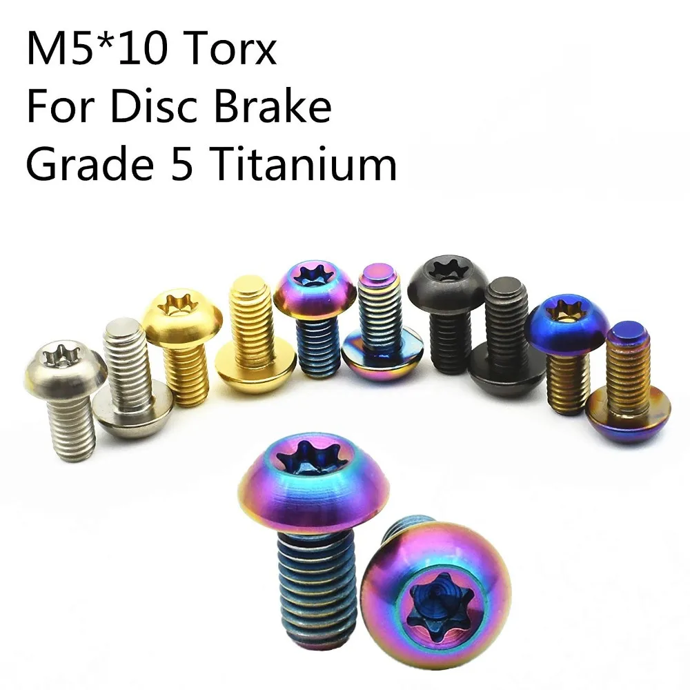 Титановые болты M5 * 10 мм для велосипедной головки из сплава Torx крепеж