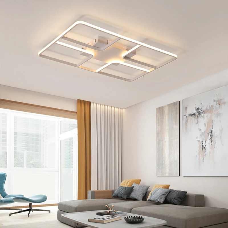 Chandelierrec AC85-265V алюминиевый потолочный светильник современные светодиодные потолочные лампы для гостиной спальни домашнее освещение потолочные светильники