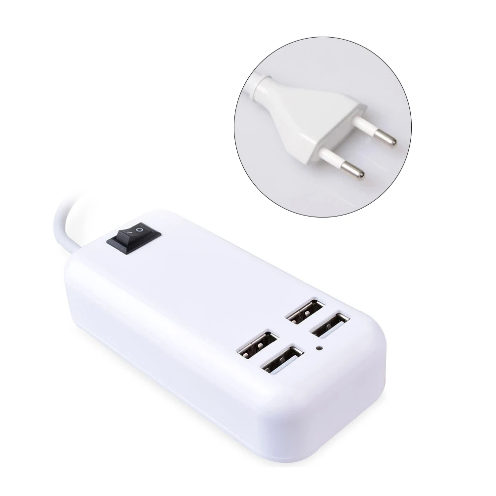 4USB порты телефона зарядное устройство концентратор 25W 5A Настольный EU/US/UK штекер