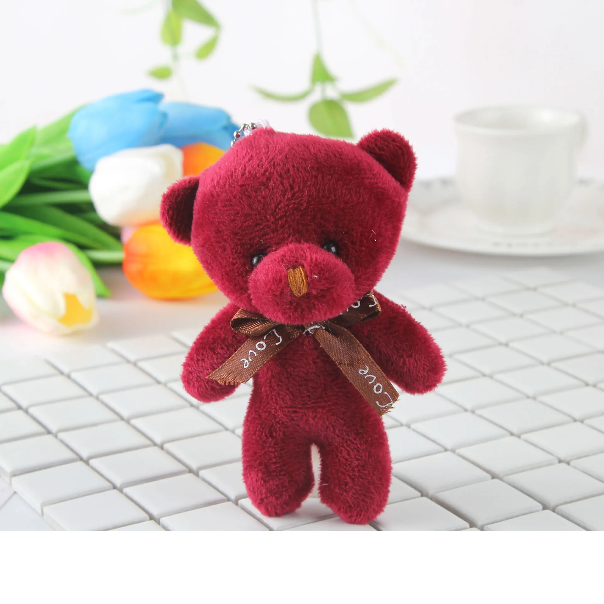 Kawaii Teddy Bear брелок плюшевые игрушки милые животные мини Медведя Подвеска Плюшевая