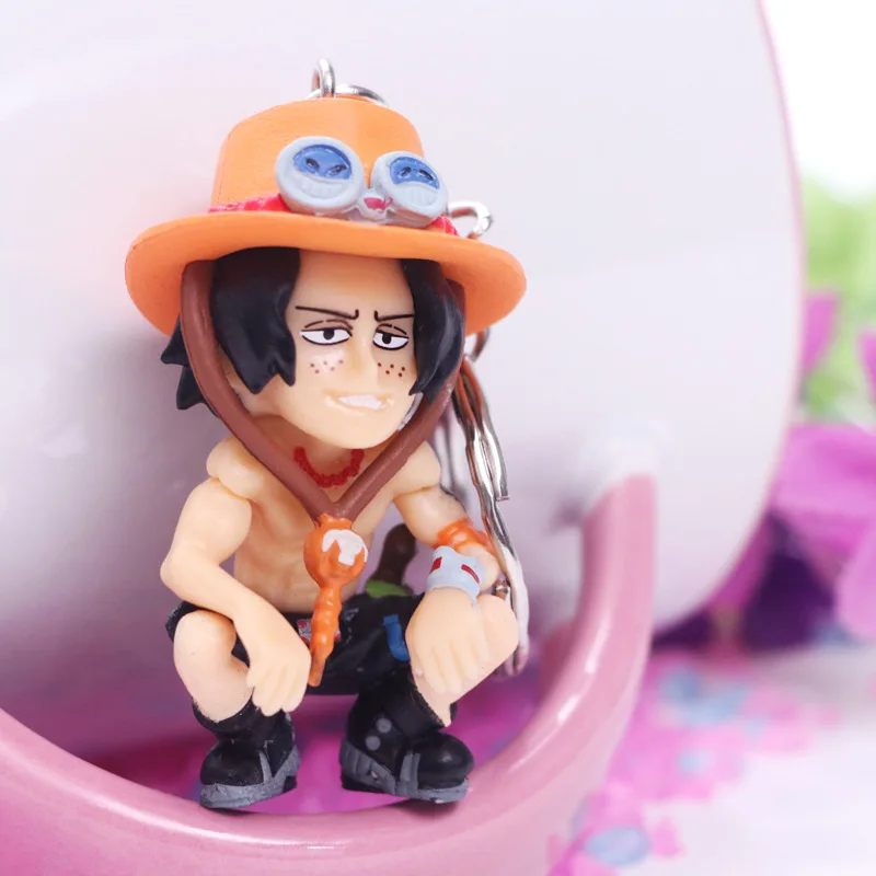 Аниме One Piece Luffy Ace Sanji Lucci Sabo Dracule Mihawk ПВХ экшн фигурка брелоки подвески