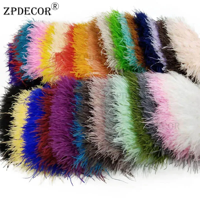 

ZPDECOR 8-10 см Страусиная Отделка пера для ленты