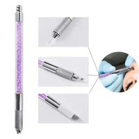 tattoo pen manual microblading crystal metal eyebrow lip eyeliner permanent makeup 3d embroidery for tattoo needles inks supply