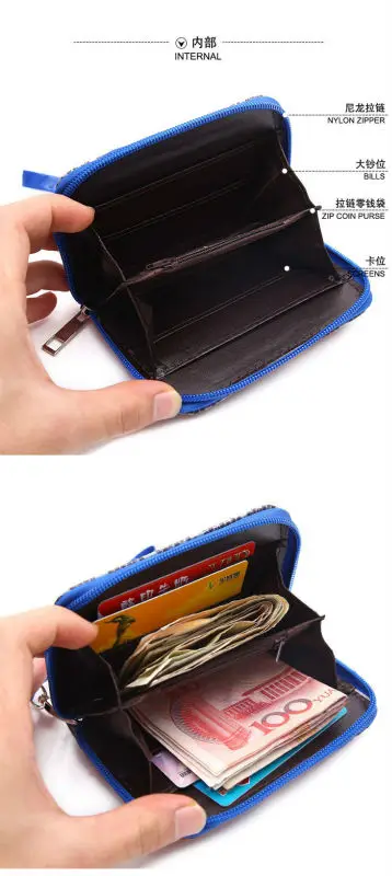 Красочный японский кошелек из искусственной кожи с молнией|wallet animal|wallet paperpurse wallet