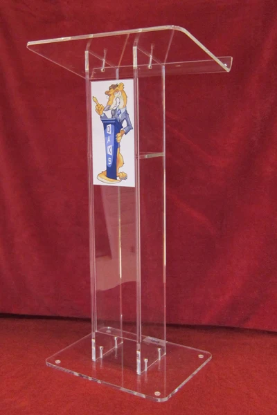 

Clear Acrylic Podium plexiglass