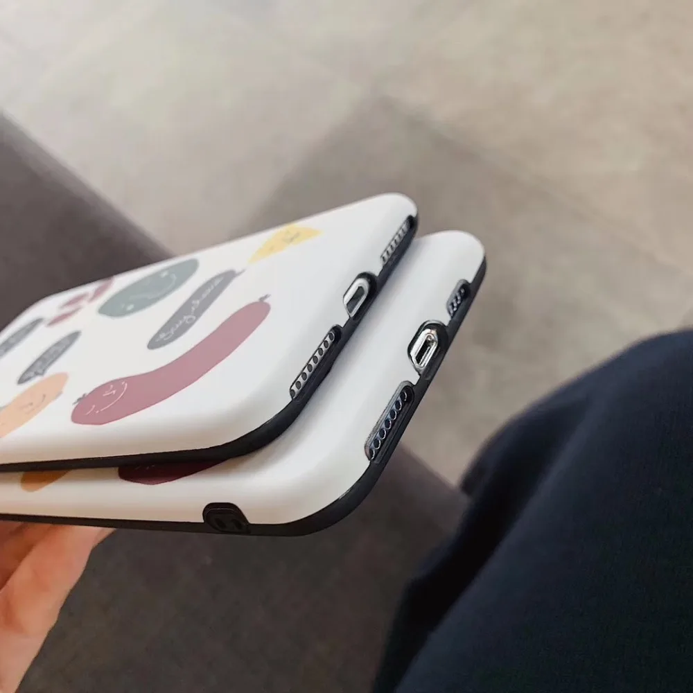 Из мягкого силикона с рисунком из материала TPU чехол для телефона iPhone XS Max XR 6 S 7 8 Plus