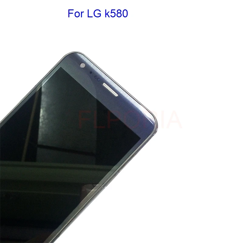Для LG k580 ЖК-дисплей Дисплей с Сенсорный экран планшета Рамки сборки Запчасти для