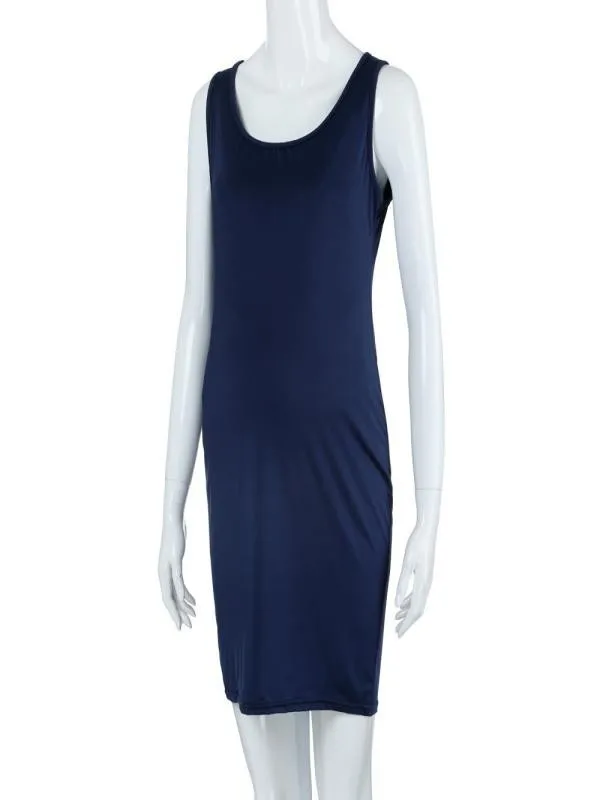 MUQGEW elegant dress for women Fashion Womens Pregnants O-Neck Sleeveless Nursing Maternity Solid Vest Dress femme enceinte#y2 | Мать и