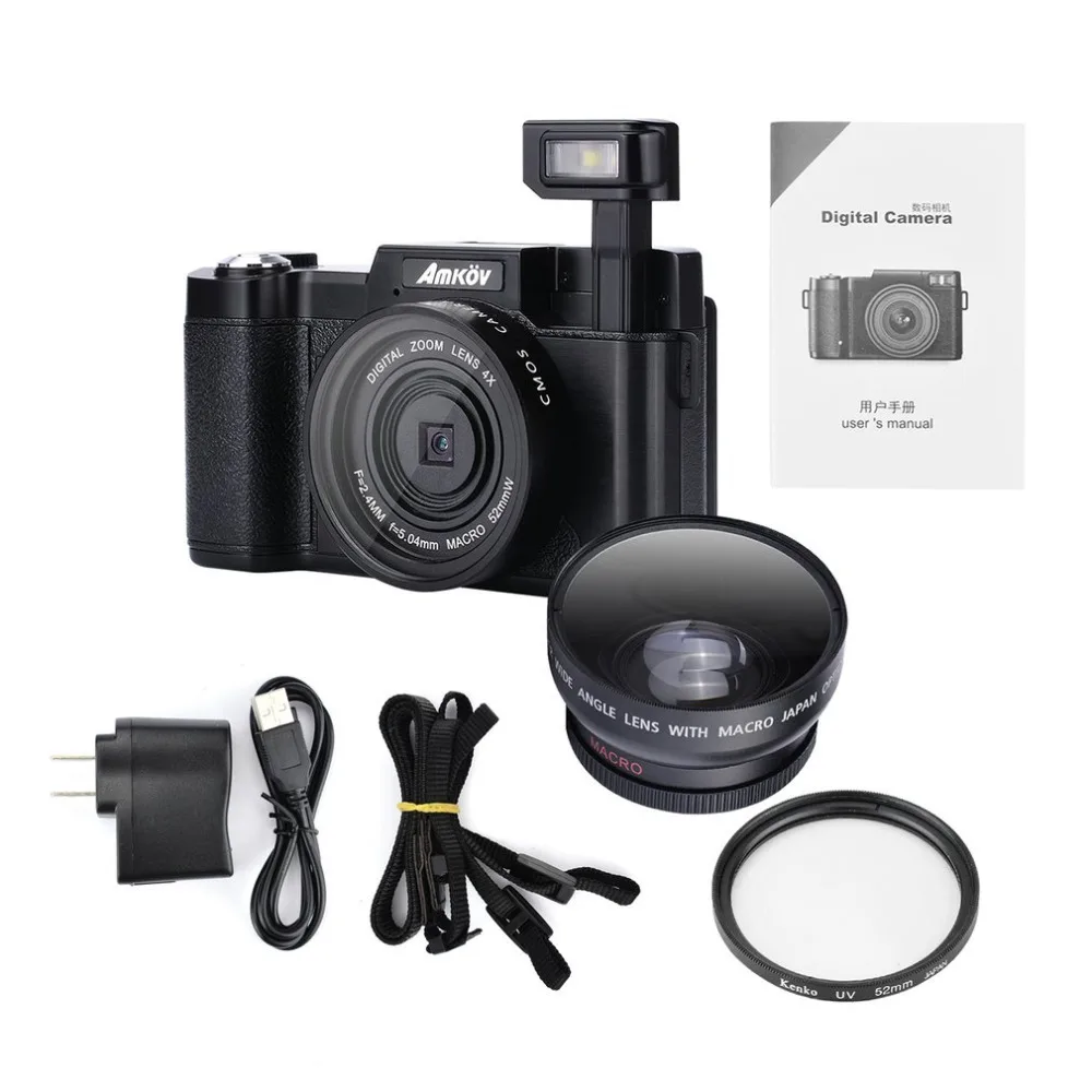 Миниатюрная цифровая камера 24 мегапикселя оригинальная CDR2l 1080P HD с 4 кратным цифровым зумом и TFT дисплеем