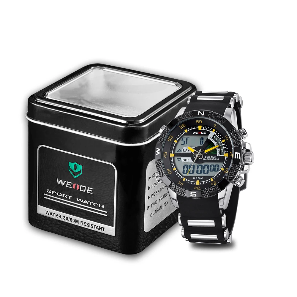 WEIDE оригинальные часы Топ бренд класса люкс кварцевые автоматические horloge