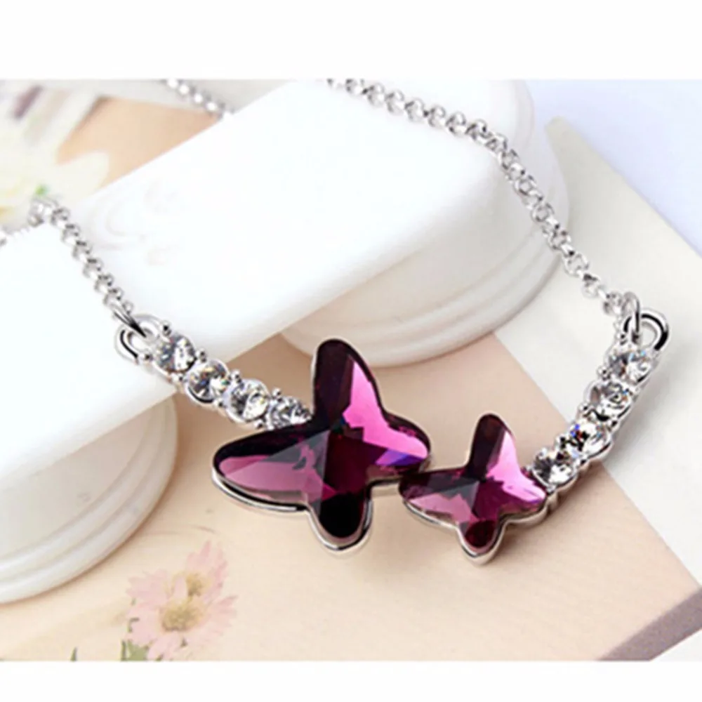 Женские серьги и ожерелье Ms Betti брендовый новый ювелирный комплект Бабочка с