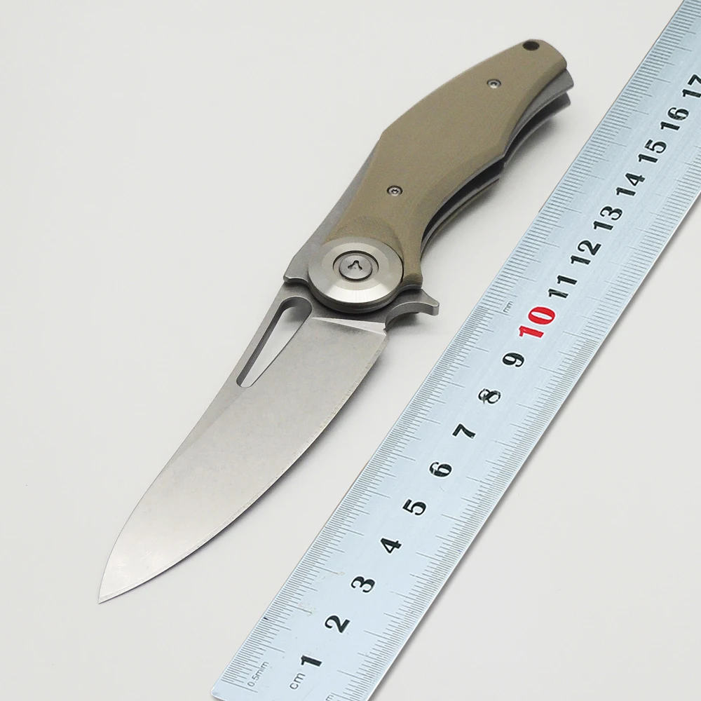 ZSQ Bear Dark Tictical Flipper folding blade knife D2 G10 handle outdoor Wild Boar survival hunting camping tool OEM | Инструменты