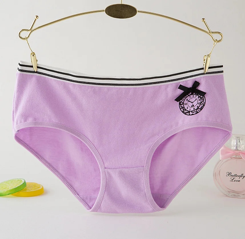 3 шт./лот подростковые кружева Штаны под цветочный молодых трусы конфеты Цвета