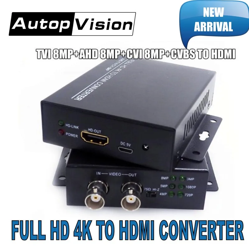 Новое поступление 2019 разрешение 4K 720/1080P Φ 4 в 1 поддерживает CVI 8MP /TVI /AHD + CVBS к HDMI