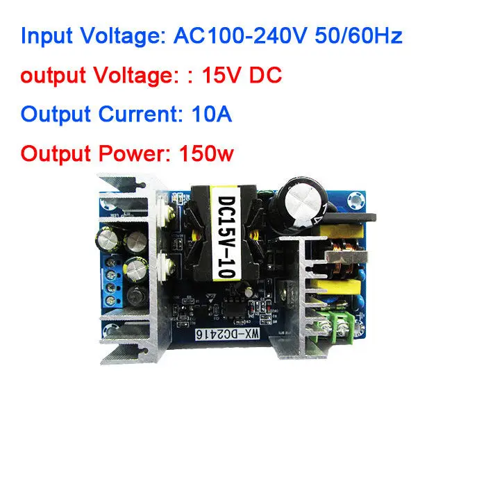 

DYKB 150W AC-DC Converter Module AC 110V 120V 220V 240V to 15V 10A Switch isolated Power Supply Module High power industry
