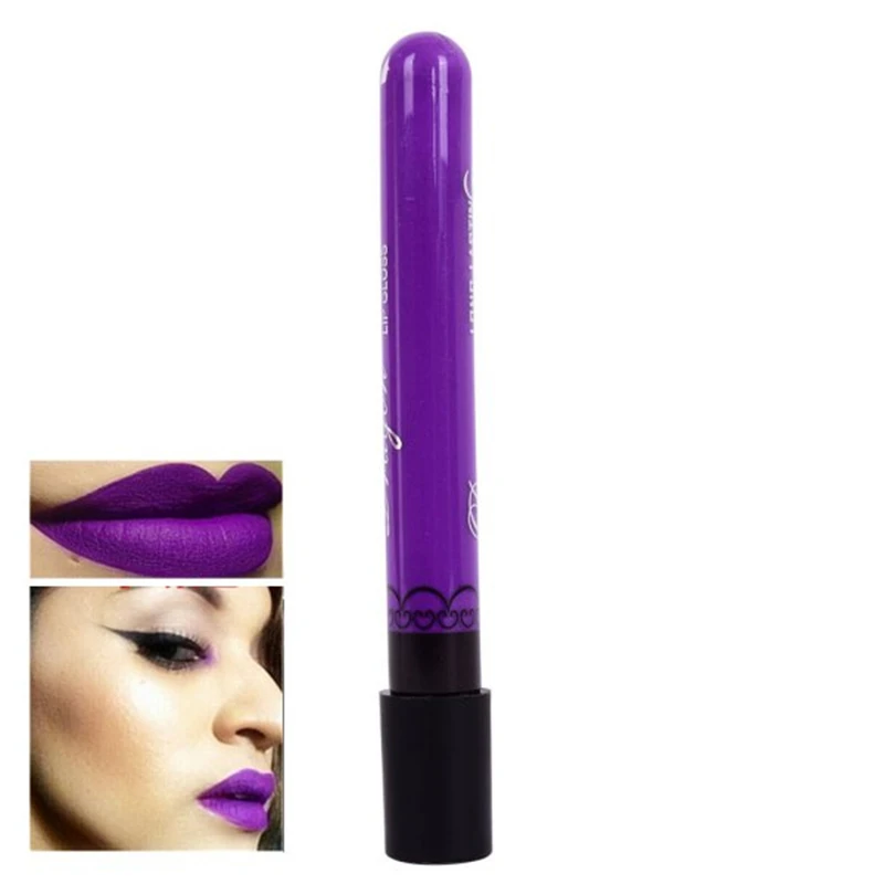 Водостойкие стойкие Жидкие помады блеск для губ косметический макияж Матовый