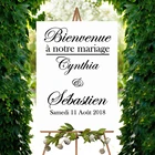 Двуязычный французский свадебный знак наклейка свадебное зеркало украшение цветущее сердце свадебное зеркало виниловые наклейки стикер AZ656