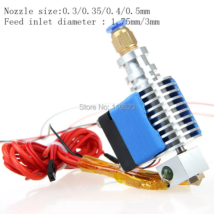 Reprap 3d принтер собрал все металлические j-головки с длинным расстоянием 0 3 мм сопло