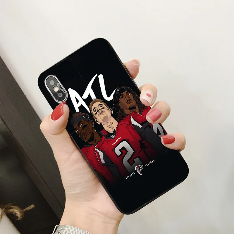 Yinuoda Atlanta Falcons чехол для телефона NFL Mohamed Sanu i сделай сам рисунок мягкий TPU X XR XS MAX 7 8