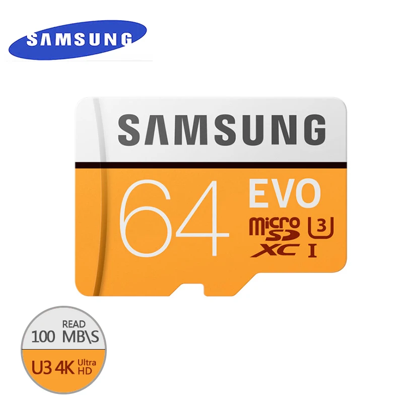 Samsung новый evo карты памяти 16 ГБ/32 ГБ/sdhc 64 ГБ/128 ГБ/256 ГБ/sdxc tf флэш micro sd uhs i class10 c10 u3
