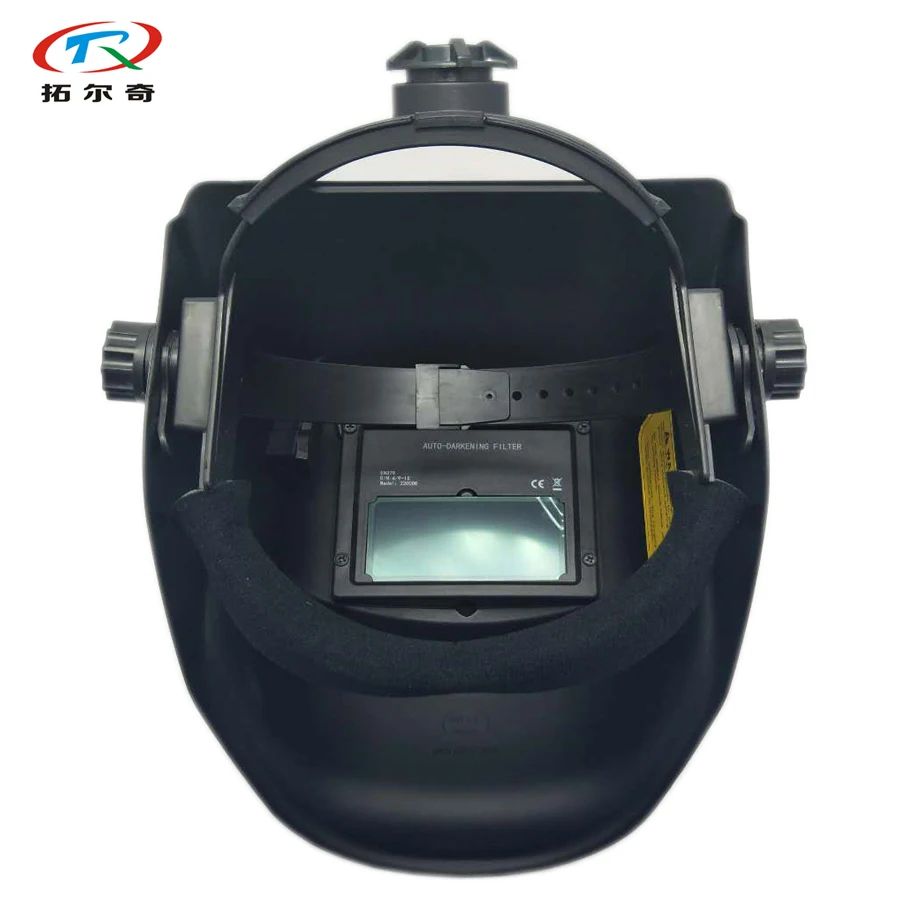 

mig welding helmets mask with long Gloves solder Auto Darkening grinding Welding mask UV protection black color HD11(2200DE)Y