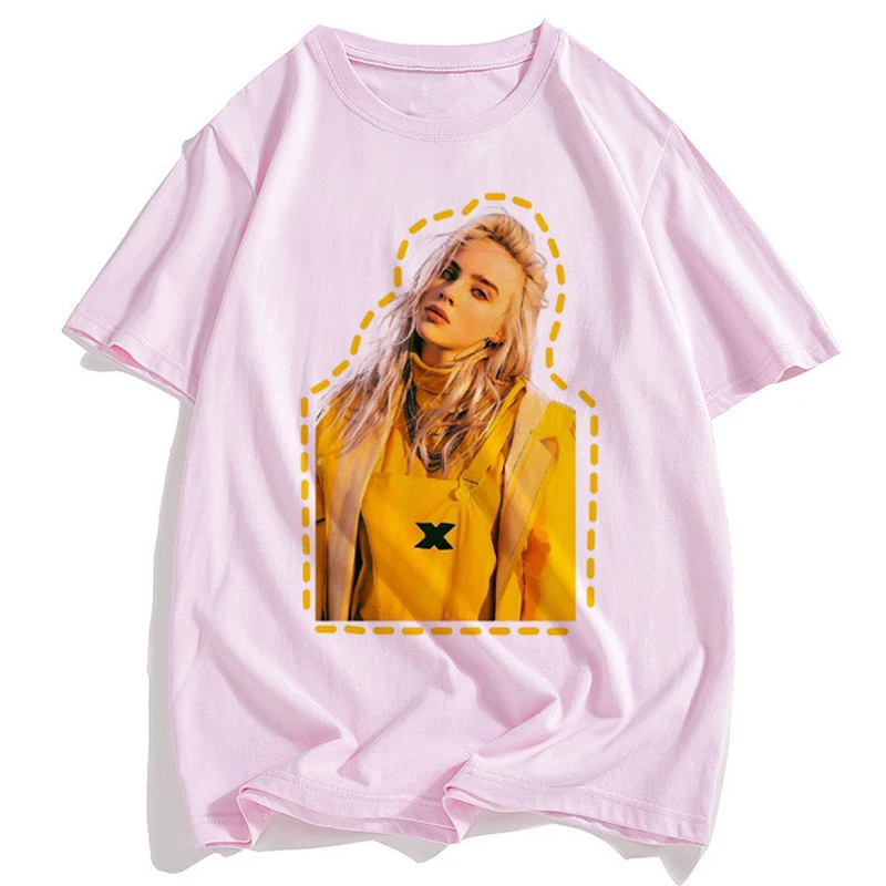 Новейшая футболка Billie Eilish, унисекс, винтажная уличная футболка в стиле хип-хоп, футболка с забавным принтом Bad Guy, футболки 90 s, мужские футболки с коротким рукавом
