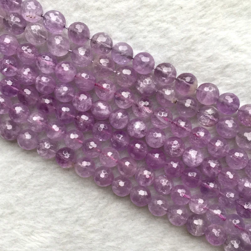 Wholesale Natural Genuine AAA Grade Clear Purple Amethyst Round Faceted Loose Beads 10mm 14mm 05639 | Украшения и аксессуары
