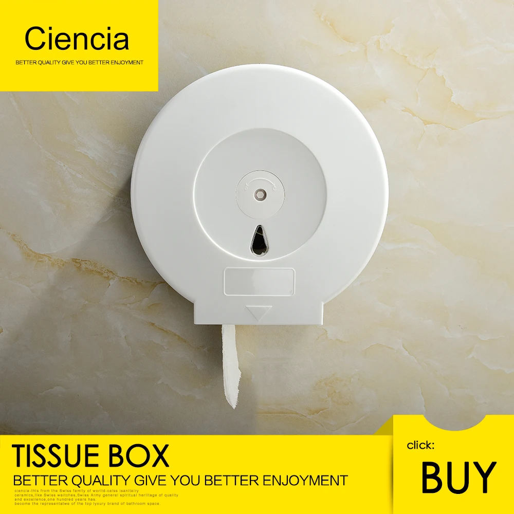 

Free Shipping ABS Plastic Wall Mounted Bathroom Tissue Dispenser Paper Towel Roll Jumbo Roll Toilet Tissue Paper Dispenser