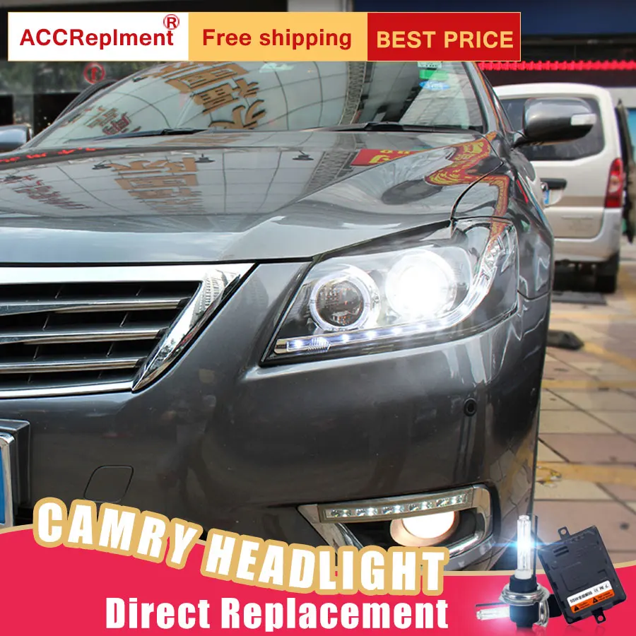 2 шт. светодиодный ные фары для Toyota Camry V1 2009 2011 Автомобильные ангельские глазки