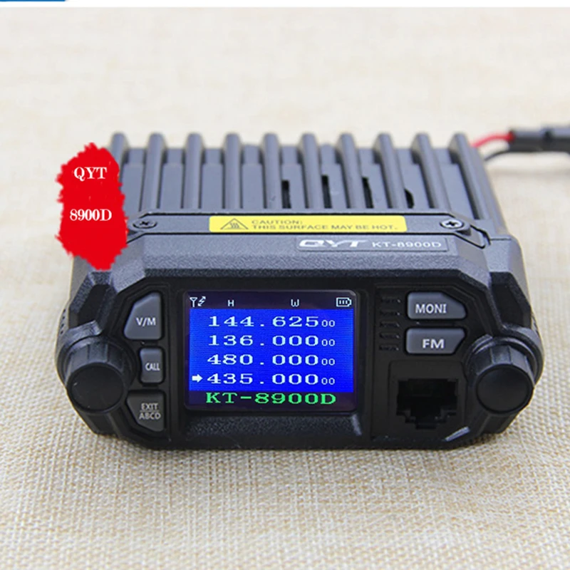 2 шт. QYT kt 8900D Мини 25 Вт рация 10 км двухдиапазонный большой цветной ЖК дисплей