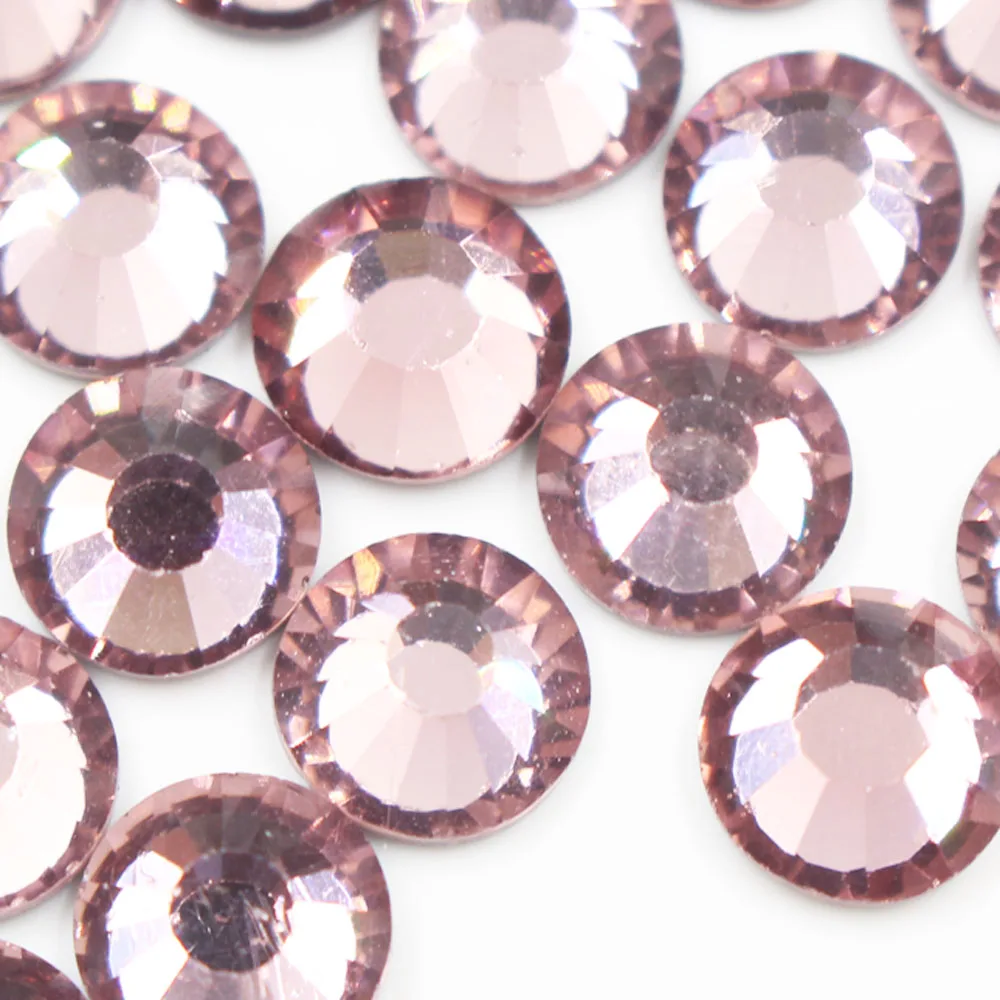 Quality China's first SS20 Light Amethyst Glass Material Rhinestones hot-fix wedding decoration crystal Nail Rhine stone | Дом и сад