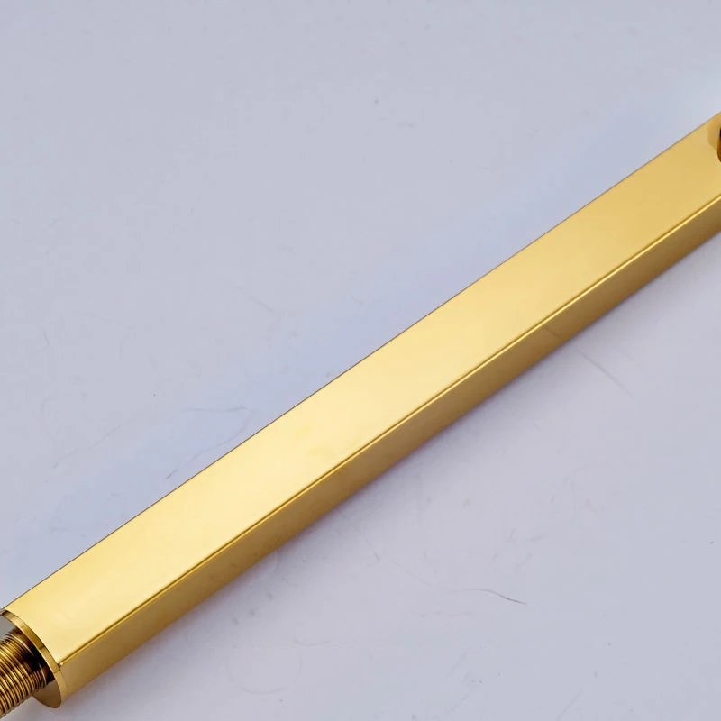 Настенный смеситель для душа 37 см сменная насадка с золотым покрытием|finish| |