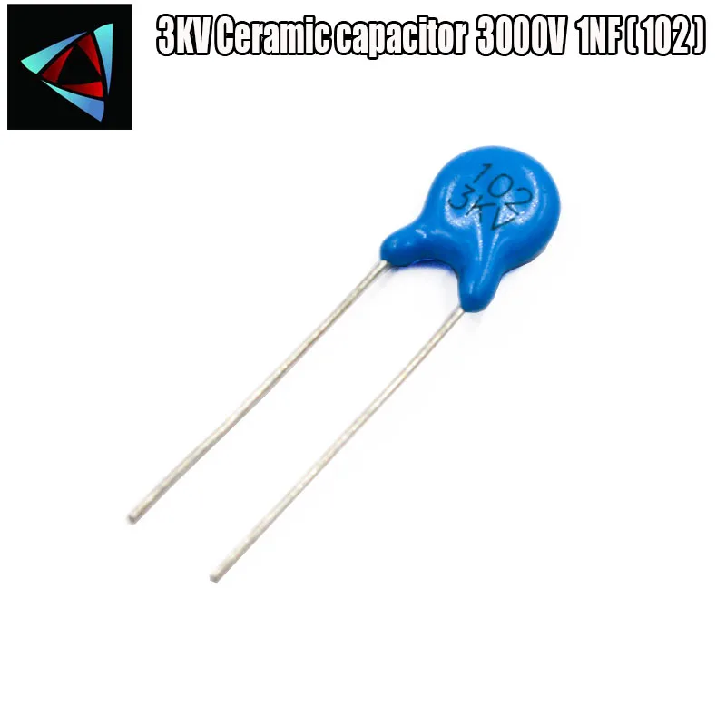 36 шт. керамический конденсатор 3KV 102K 3KV/102 3000V 1NF (102)|Конденсаторы| |
