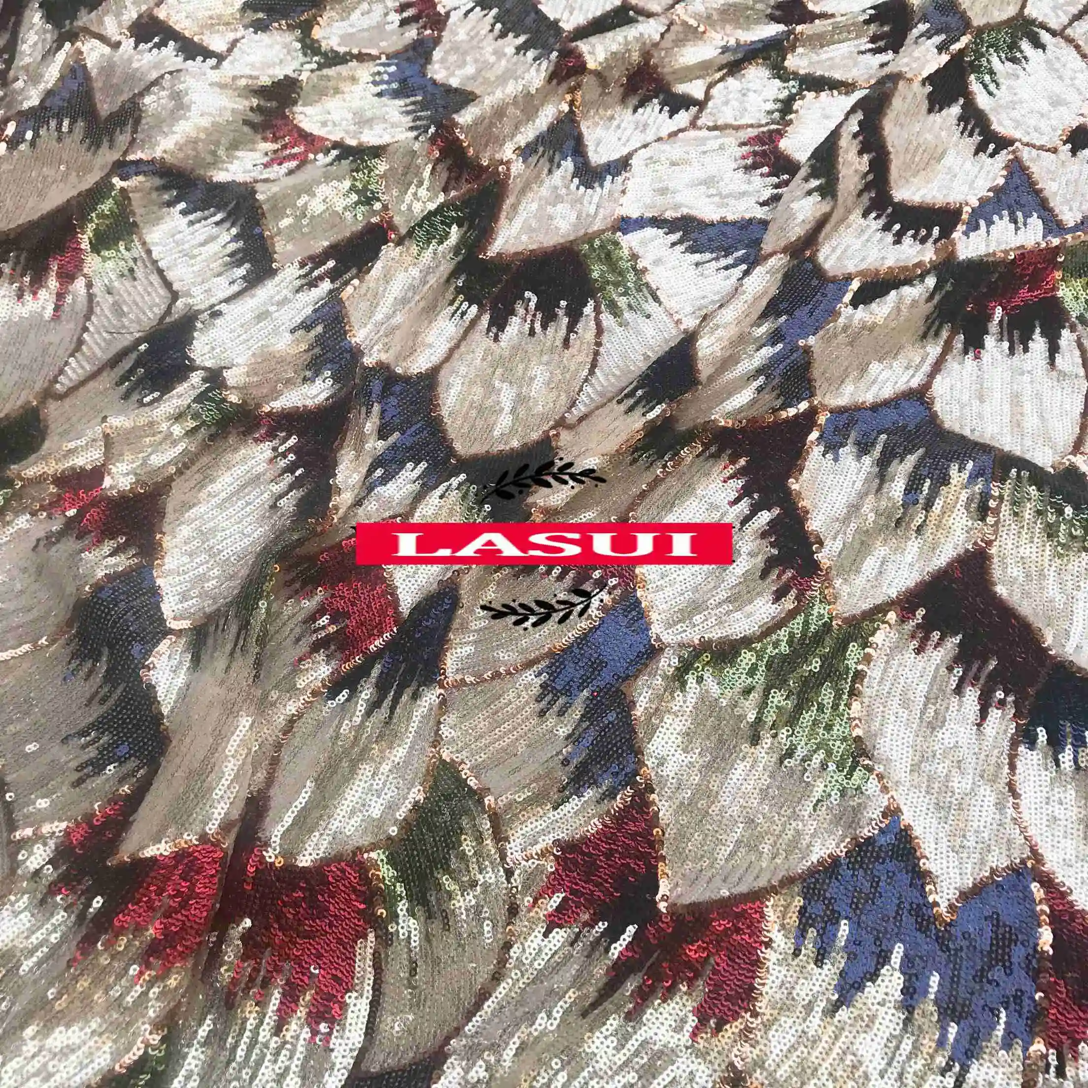 LASUI новая зашифрованная микроэластичная красная зеленая синяя и белая
