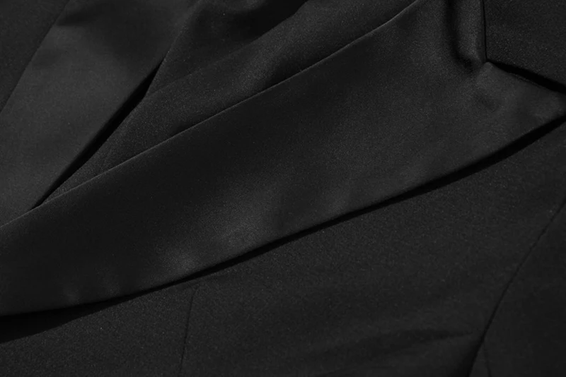 TWOTWINSTYLE, летний однотонный блейзер для женщин, воротник с лацканами, длинный рукав, туника, нестандартный пиджак с оборками, Женская мода, новинка