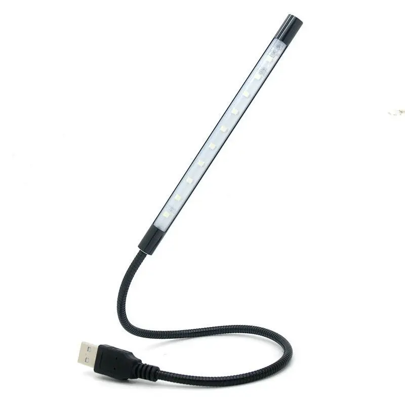 Портативный светодиодный мини-светильник с 10 светодиодами и USB 5 В Регулируемая