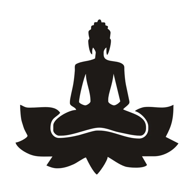 Разитация Йога Лотос поза настенные наклейки виниловые декоративные