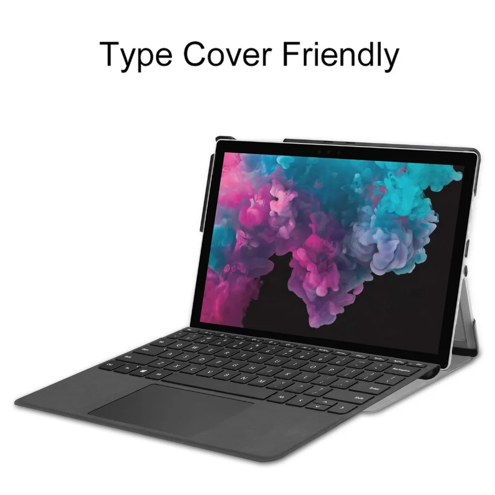 Чехол книжка из искусственной кожи для Microsoft Surface Pro 4 5 6|Чехлы планшетов и