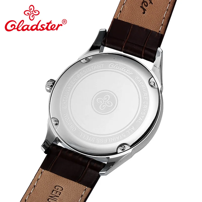Gladster роскошные японские MIYOTA 2039 Кристальные женские часы под платье золотые